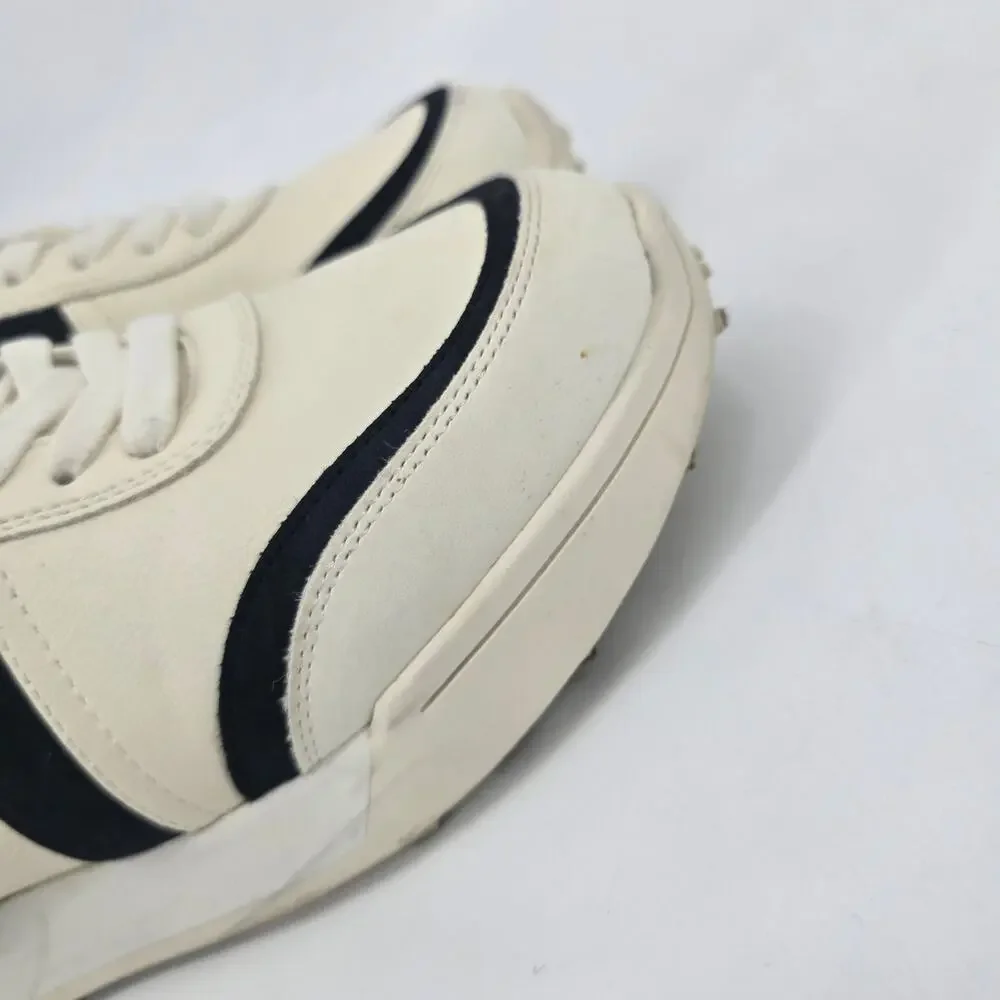 MIA Town Sneakers Womens 8 Cream Black Leopard Neutral Casual Athleisure Shoe‎